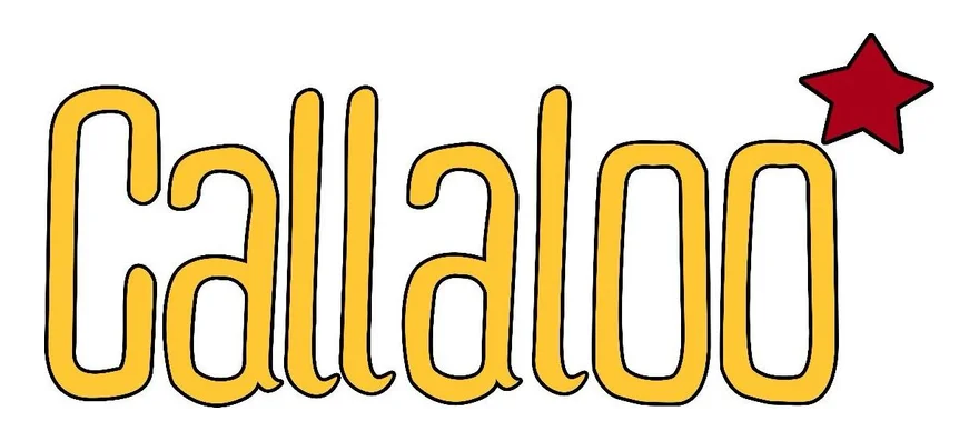 Callaloo logo: the name in yellow letters outlined in black, with a red star