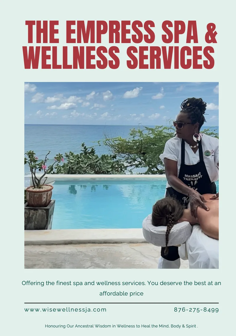 The Empress Spa and Wellness Services: a massage therapist working on a guest by a pool beside the sea. Offering the finest spa and wellness services at an affordable price.
